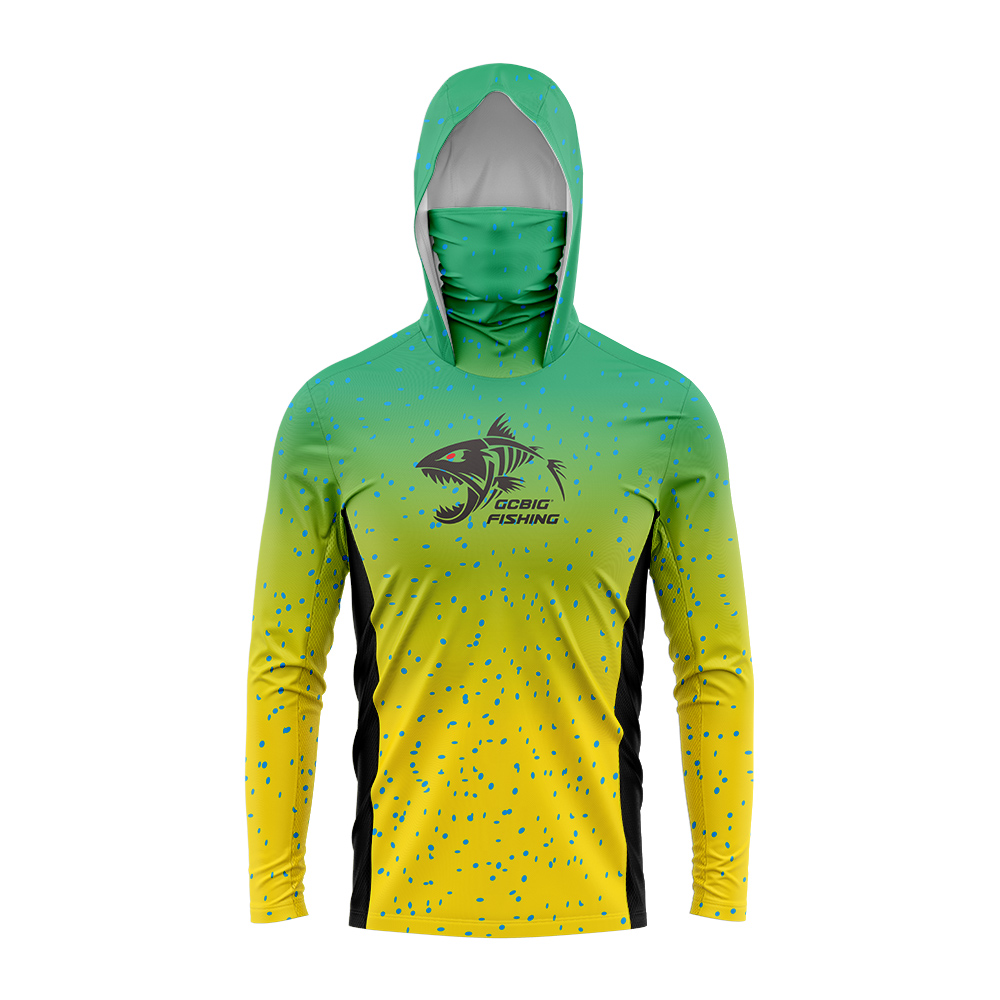 Fishing Hoodie - قميص صيد رجالي بقلنسوة بتصميم هيكل