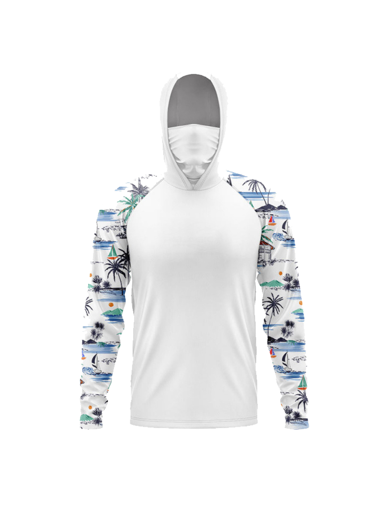 قمصان صيد بقلنسوة مع قناع للحم - مراجعة Fishing Hoodie وسعره