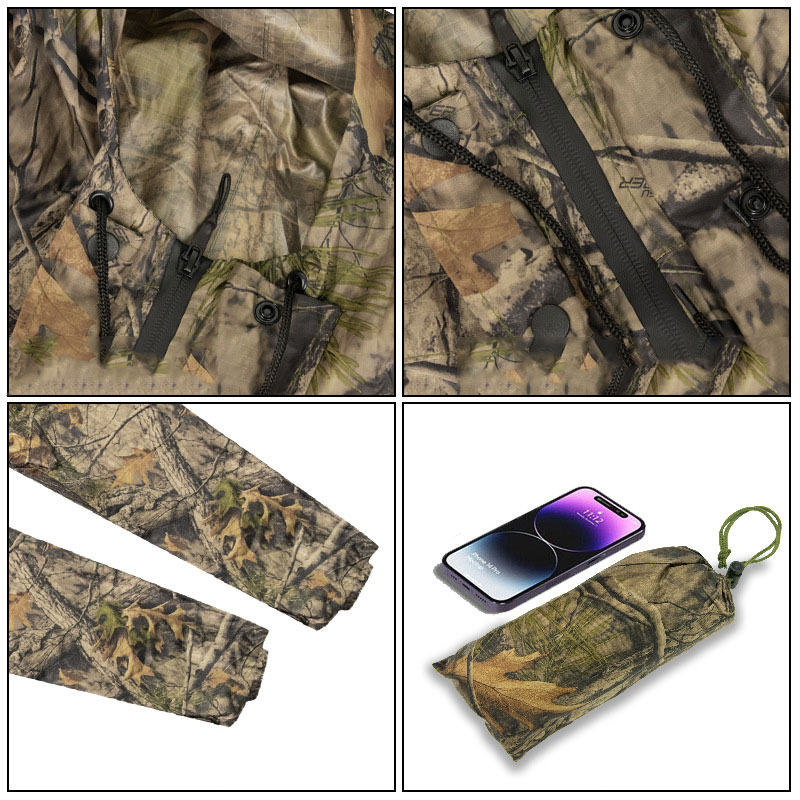 معطف واق من المطر طويل التمويه - مراجعة Fishing Rain Suit وسعره
