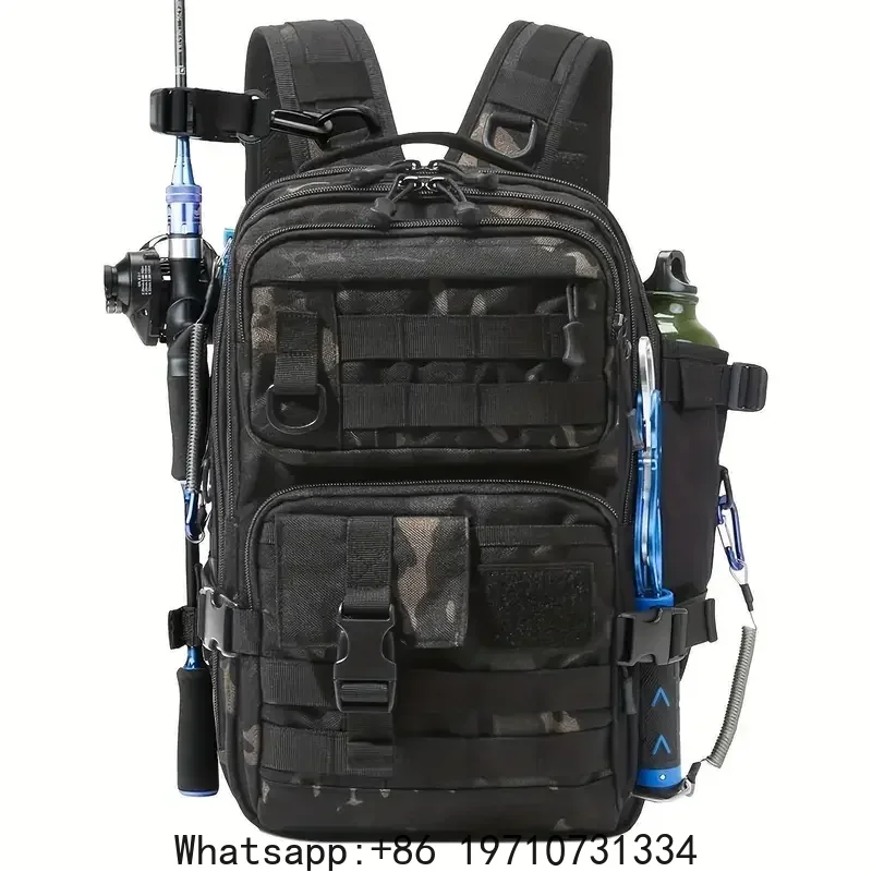 حقيبة ظهر مقاومة للماء 1000D ل - مراجعة Fishing Backpack وسعره