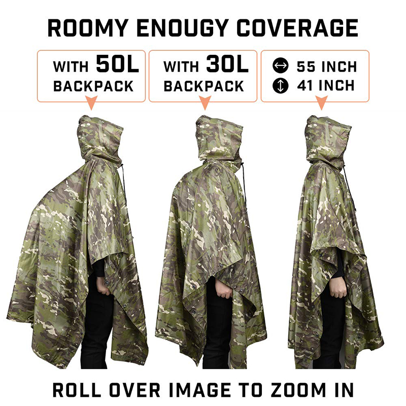 معطف واق من المطر مموه تكتيكي  - مراجعة Fishing Rain Suit وسعره