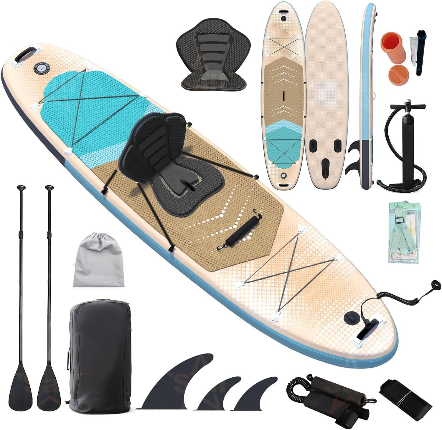 لوح تجديف قابل للنفخ متعدد الا - مراجعة Fishing Backpack وسعره
