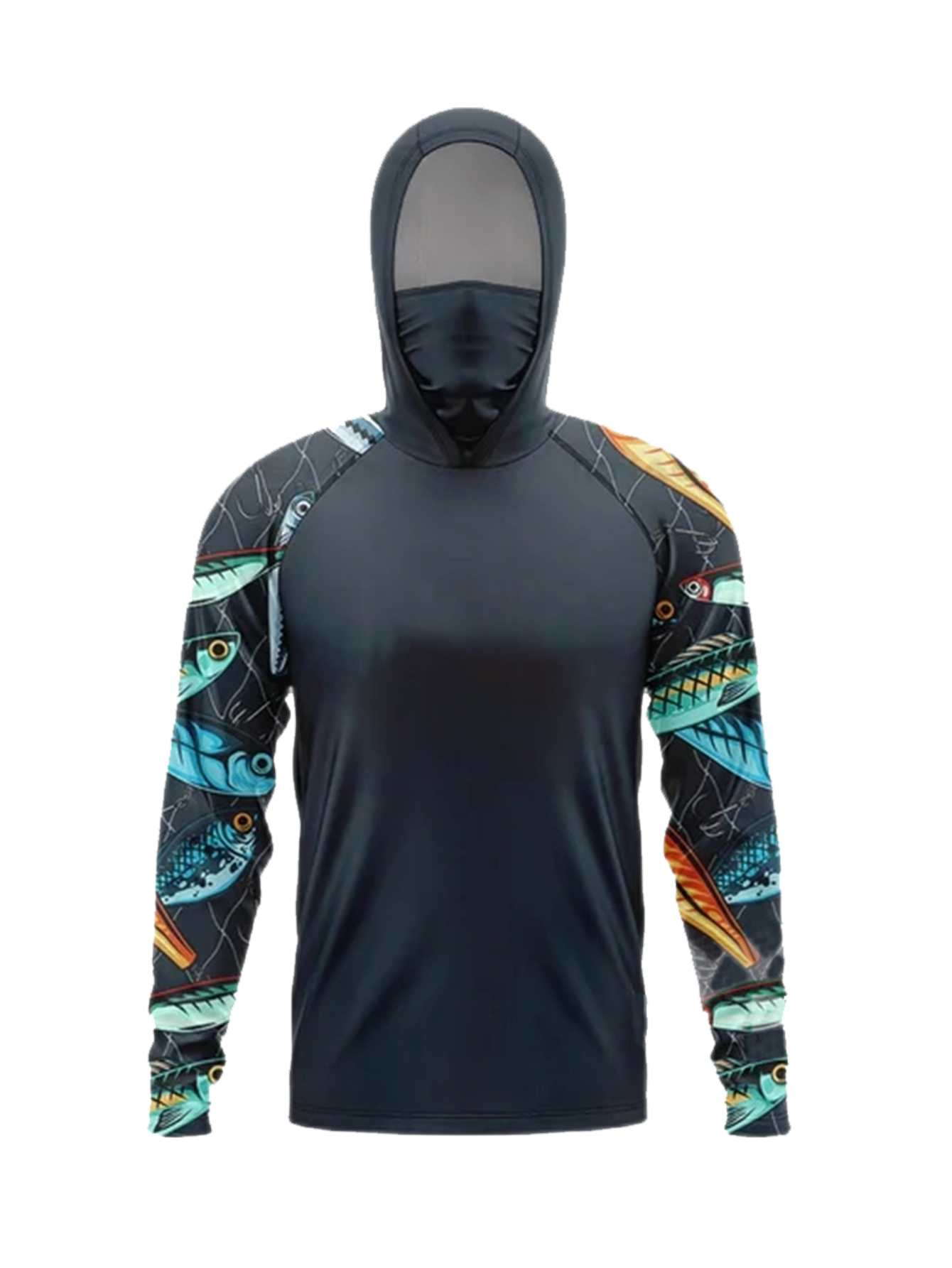 قميص صيد رجالي بغطاء للرأس، حم - مراجعة Fishing Hoodie وسعره