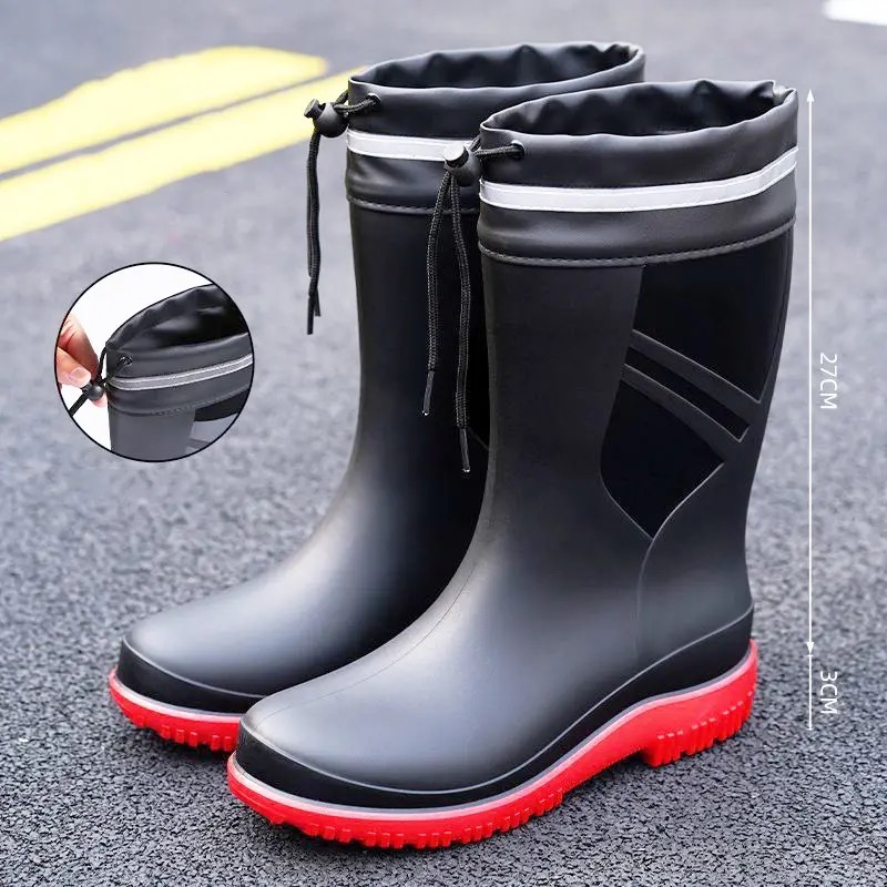 أحذية مطر رجالية أنيقة متوسطة  - مراجعة Fishing Boots وسعره
